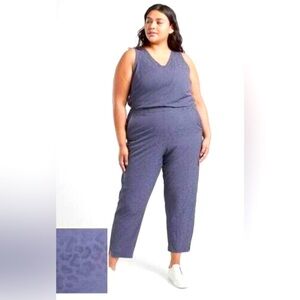 Athleta Brooklyn Textured Jumpsuit women’s size 26-NWT